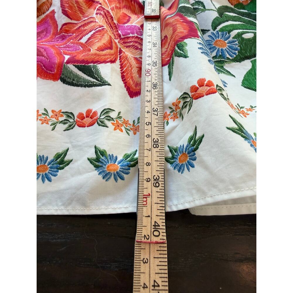 Farm Rio NEW Bloom Garden Off White Midi Dress, Med - Picture 8 of 14